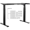 thumbnail image 1 of KFFKFF Electric Desk Frame, Flexibly Adjusts from 27.6-46.1 in Height & 35.4-53.2 in Length, Motorized Standing Desk Legs for Custom Home & Office Workspaces (Frame in Black), 1 of 9