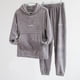 thumbnail image 1 of Conjunto de Pijama de lana Coral para hombre y mujer, ropa de dormir gruesa, holgada, suave y cálida, para el hogar, Invierno, 1 of 4