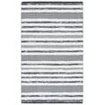 thumbnail image 2 of SAFAVIEH Augustine Maggie Striped Area Rug, Black/Ivory, 5' x 7'7", 2 of 11