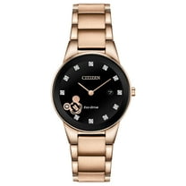 Citizen Women's Eco-Drive Disney Mickey Mouse Rose-Gold Diamond Watch - GA1056-54W