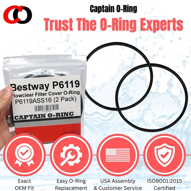 Captain O-Ring P6119 Replacement Gasket for Bestway Flowclear Pump