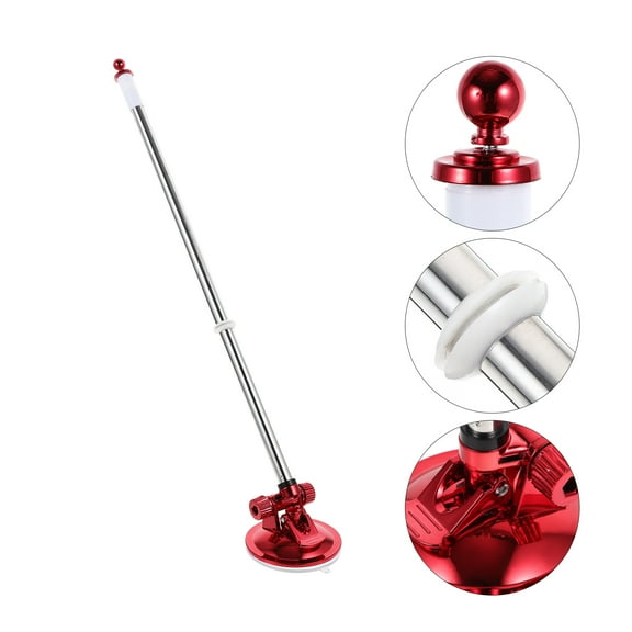 Homoyoyo Red Truck Flag Mount with Rubber Base, 1 Pack Flag Pole Stand for Vehicles and Outdoor Use