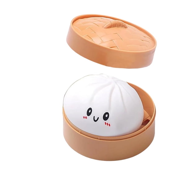 Soft Dumplings Squishy Stress Ball For Adults, 4 Inch Giant Sensory Accessory, Steamer Office Decompression Tool For Daily Tension