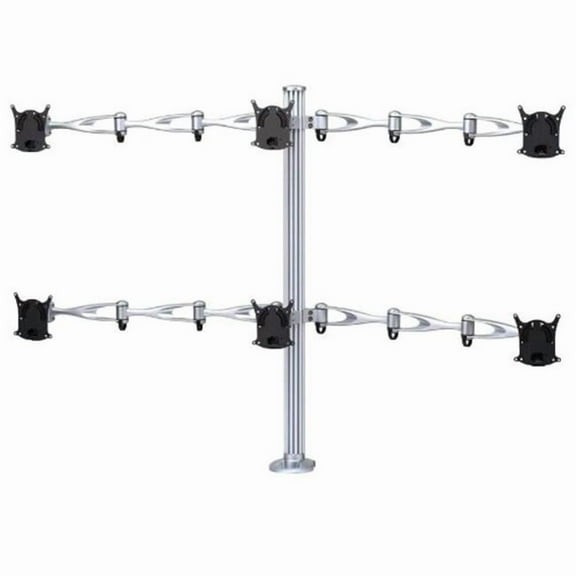 Hexa Monitor Desk Mount - Triple Arms
