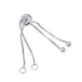 thumbnail image 3 of Wisewang S925 Adjustable Extender Chain for Necklace Jewelry Making Bracelet Silver Silver 5cm, 3 of 6