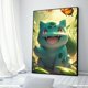 thumbnail image 3 of Figuras de anime de Pokémon en alta definición, Charizard, Bulbasaur, Squirtle, Charmander, ilustraciones, póster, pintura en lienzo, arte de pared, decoración de la habitación del hogar, 3 of 5