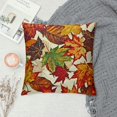 thumbnail image 2 of It's Fall Y'all Maple Leaf Cat Decorative Throw Pillow Cover Autumn Hello Pumpkin Porch Patio Outdoor Pillowcase, Harvest Seasonal Orange Sofa Couch Cushion Case Home Decor, 2 of 5