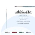 thumbnail image 2 of Mimik Professional Watercolor Brushes - Round # 2 - Synthetic Squirrel Hair - Natural Bristle Artist Brushes for Watercolors, Gouache & Acrylics - Imitates Natural Squirrel and Sable Hair, 2 of 7