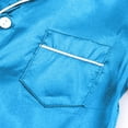 thumbnail image 5 of ZACPNCV Silk Satin Pajama Set for Girls Button Down Sleepwear Pajamas for Girls Full Sleeve Satin Pajamas Kids Loungewear Light Blue 10-11 Years, 5 of 9