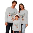 thumbnail image 5 of Jkety Family Christmas Shirts Family Matching Christmas T Shirts Soft Deer Head Print Long Sleeve Crewneck Tops for Family Cozy Set Grey,2XL, 5 of 6
