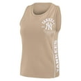 thumbnail image 2 of Women's WEAR by Erin Andrews Tan New York Yankees Tonal Tank Top, 2 of 5
