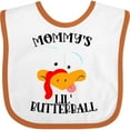 thumbnail image 3 of Inktastic Thanksgiving Mommy's Little Butterball with Cute Turkey Face Boys or Girls Baby Bib, 3 of 4