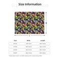 thumbnail image 5 of Uemuo Butterfly Wild Insect Printed Throw Blanket for Couch, Fluffy Fuzzy Blankets for Bed, Sofa, Cozy Flannel Faux Fur Blanket-40"x30", 5 of 6
