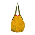 thumbnail image 3 of Blateno Cotton Lined Mesh Shoulder Tote Bag Bohemian Breathable Net Shopping Grocery Bag Large Capacity Handbag Portable Beach Travel Camping Daily Errands Handbag, 3 of 7