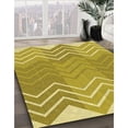 thumbnail image 2 of Ahgly Company Indoor Rectangle Patterned Bold Yellow Area Rugs, 4' x 6', 2 of 6