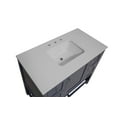 thumbnail image 2 of Lakeshore 42" Bathroom Vanity with Marine Gray Cabinet and Engineered White Top, 2 of 6