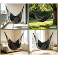 thumbnail image 4 of Hammock Chair Hanging Rope Swing for Outdoor Indoor Bedroom | Portable Nylon Double Hammock with Spreader Bar | Camping Backyard Patio Relaxation Swing for Adults | Antis-Tip Design, 4 of 8