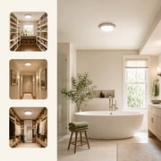Rechargeable LED Ceiling Light with Motion Sensor, 3 Light Modes, 10‑Level Brightness Adjustment, Remote Control, Dimmable & Timer Function, for Living Room, Bathroom, Pantry