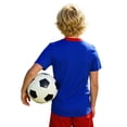 thumbnail image 6 of Yiyuu Boys Team France Fans Short Sleeve Football Shirt Summer Kids Sports Tee, Sizes 3-14, 6 of 6