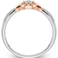 thumbnail image 2 of 14K Two-Tone White & Rose Gold First Promise Diamond Complete Ring (Size 7) Made In India rm5707e-010-wraa, 2 of 5
