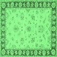 thumbnail image 1 of Ahgly Company Indoor Square Oriental Emerald Green Traditional Area Rugs, 5' Square, 1 of 4