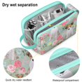 thumbnail image 4 of Toiletries Bag,Jack Russell Terrier Dog and Flower Mens Womens Toiletry Bag Bathroom Bag,Waterproof Toiletry Travel Bag Dopp Kit Shaving Bag 11x6.3x5.1 Inch, 4 of 5