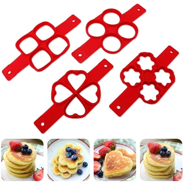4 Molde de Silicona para Hot Cake, Easy Mold Hot Cakes Levamdar MZQ-0625