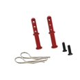 thumbnail image 5 of Almencla 2x RC Body Post Aluminum Shell Holder Mounts for 1/12 1/14 Crawler Car Truck red, 5 of 8