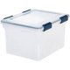thumbnail image 1 of Caja de almacenamiento de archivos IRIS Ultimate de plástico transparente con carta/legal, 1 of 5