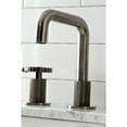 thumbnail image 4 of Kingston Brass KS141BSSCG Fuller Widespread Bathroom Faucet with Push Pop-Up Drain, Black Stainless, 4 of 8