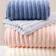 thumbnail image 6 of Ultra Soft Quick Drying Bath Towels - Extra Large Microfiber Ribbed Oversized Highly Absorbent Towels for Beach, Pool, Gym, Yoga, Travel, Bathroom & Spa Use, 6 of 8