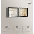 thumbnail image 2 of Neutral Luxe Harmony Set Shadowbox Boho Wall Decor by Art Remedy, Black Frame, 16 x 16, 2 of 6