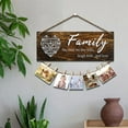 thumbnail image 4 of Square Hang Sign Meaningful Photo Hanging Board For Home Decoration For Present (with Clips And Ropes), 4 of 7