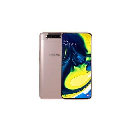 Samsung Galaxy A80 SM-A805F/SS Single Sim 48MP 128GB/8GB Factory Unlocked - Angel Gold | Walmart