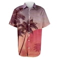 thumbnail image 4 of Hawaiian Shirt for Men Summer Casual Beach Shirts Lapel Collar Button Up Short Sleeve Hawaiian Beach Tee Shirt, 4 of 5