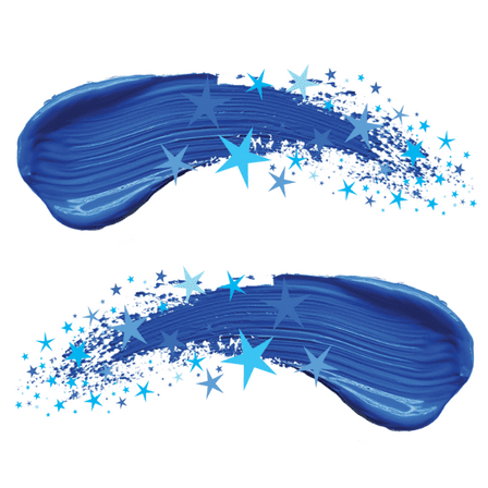 BLSTK Athletics Eye Black Temporary Tattoos - Smudge-Free, Easy Removal | 4 Pairs with Wipes Included | Blue Star Smear