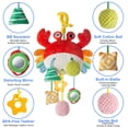 thumbnail image 3 of Asiento de coche de juguete Lynncare Crab para bebés de 0 a 6 meses con clip, 3 of 8
