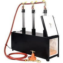 Propane Forge, Propane Knife Forge Kit Three Burner w/2 door Large Capacity 2300°F /1300 ℃, Farriers Furnace Square Propane Burner Forge for Knife and Equipments$$Garden &