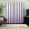 thumbnail image 6 of Lfeey Room Darkening Blackout Curtains 63 Inches Long, Purple Ombre Grommet Curtains, 2 Panels, 6 of 6