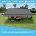 thumbnail image 5 of Dulepax RV Awning Fabric Replacement-17'(16'2" Fabric) Heavy Duty 16 oz Waterproof Vinyl Fabric Universal for Travel Trailer Camper Awning,Gray, 5 of 7