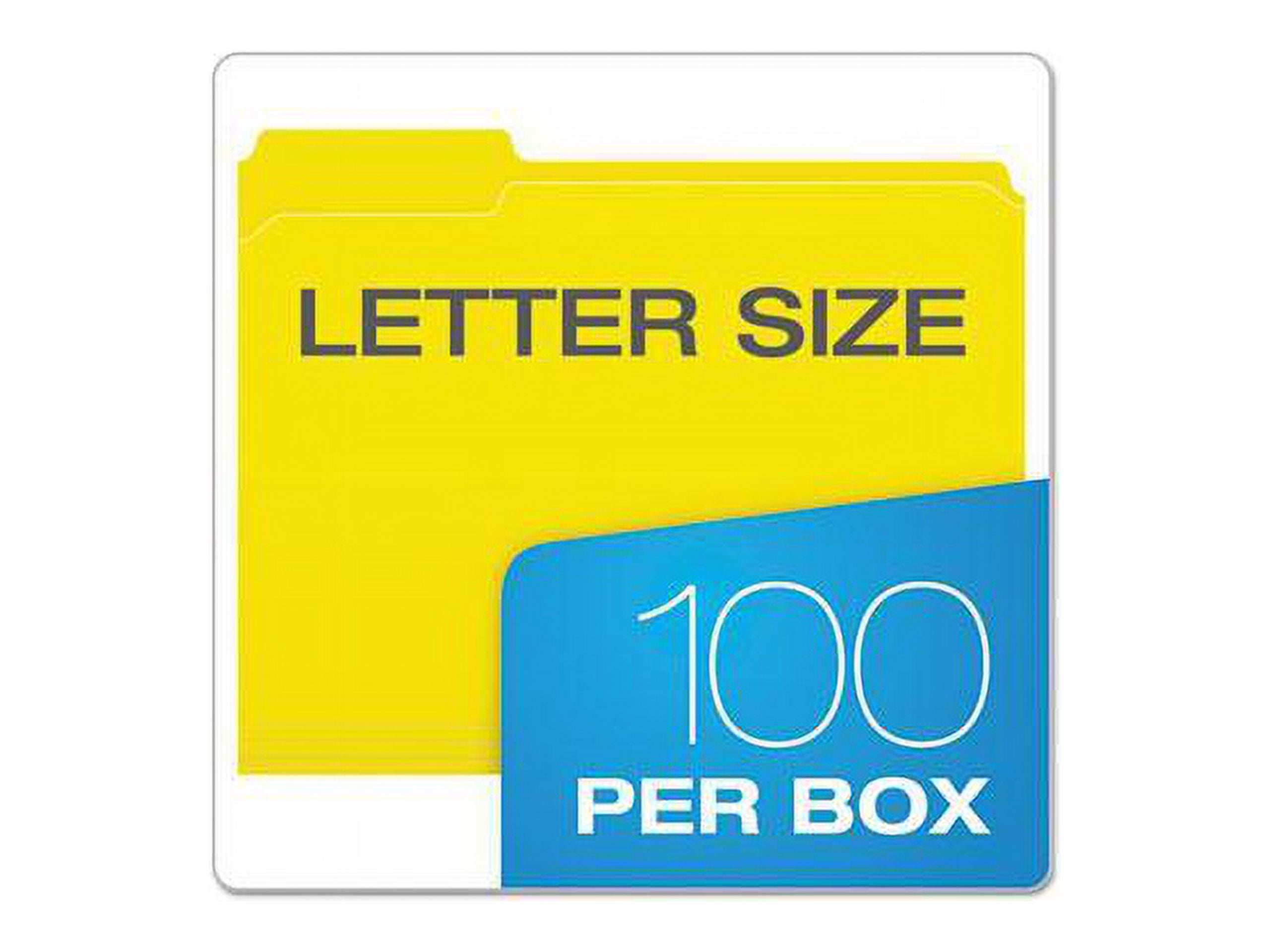 Pendaflex Reinforced Top Tab File Folders 1/3 Cut Letter Yellow 100/Box R15213YEL