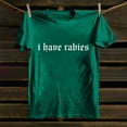 thumbnail image 7 of Pxiakgy I Have Rabies Funny Graphic T-Shirt for Women Uni Vintage Style Tee Sarcastic Dark Humor Shirt Workout T Shirts Athletic Plus Size Tops Summer Trendy Clothes Short Sleeve Spring Tee Green M, 7 of 7