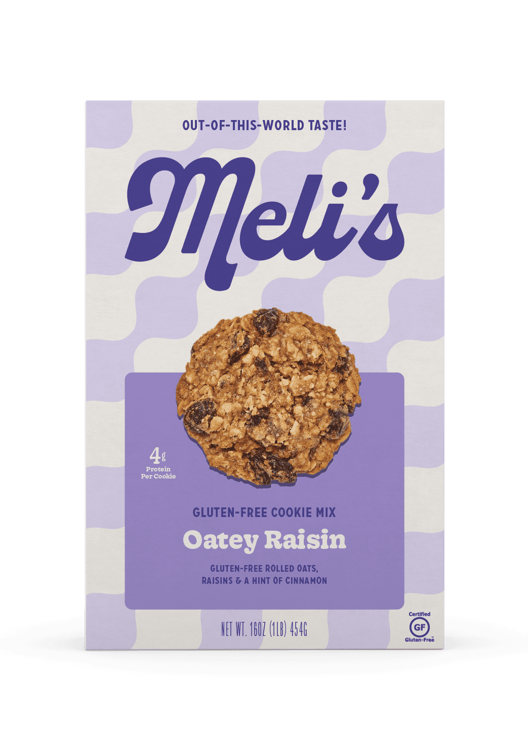 Meli's Monster Cookies Oatey Raisin Flavor Cookie Mix, Certified Gluten-Free, 16 oz