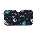 thumbnail image 7 of Balery Space Print Car Windshield Sun Shade,Windshield Sunshade for Car Pickup Truck SUV Accessories-Small, 7 of 7