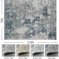 thumbnail image 2 of vfytbgnhj Modern Abstract Area Rug Carpet 5X7 Rugs for Living Room-Machine Washable Rugs for Bedroom Dining Living Room Rug Blue, 2 of 7