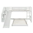 thumbnail image 4 of [US IN STOCK] Stairway Twin over Twin Bunk Bed with Two Drawers and Slide, White(OLD SKU :LP000156AAK), 4 of 9