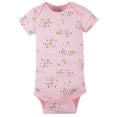 thumbnail image 5 of Gerber Baby Girl Short Sleeves Onesies Bodysuits, 8-Pack, 5 of 10