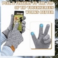 thumbnail image 7 of Bocaoying 3 Pairs Winter Gloves for Women, Touch Screen Elastic Thermal Knit Lining Warm Gloves for Cold Weather, 3D Pattern Windproof Cuff Thicken Gloves, 7 of 7