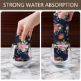 thumbnail image 4 of 2 Pcs Pioneer Flower Floral Print Pattern Kitchen Towels, Funny Microfiber Dish Towel Set, 18" X 26" Tea Towels, 4 of 6