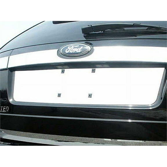 Fits 2007-2014  FORD EDGE 4-door, SUV (7.6" Width)-Stainless Steel License Plate Bezel
